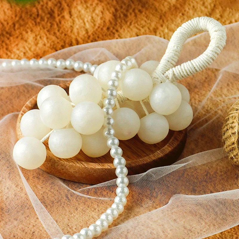 Barre de savon faite à la main, bouquets de raisin perlé, bain, lavage, nettoyage et boîte cadeau nourrissante, savon, Extraction de plantes, élimine la saleté douce