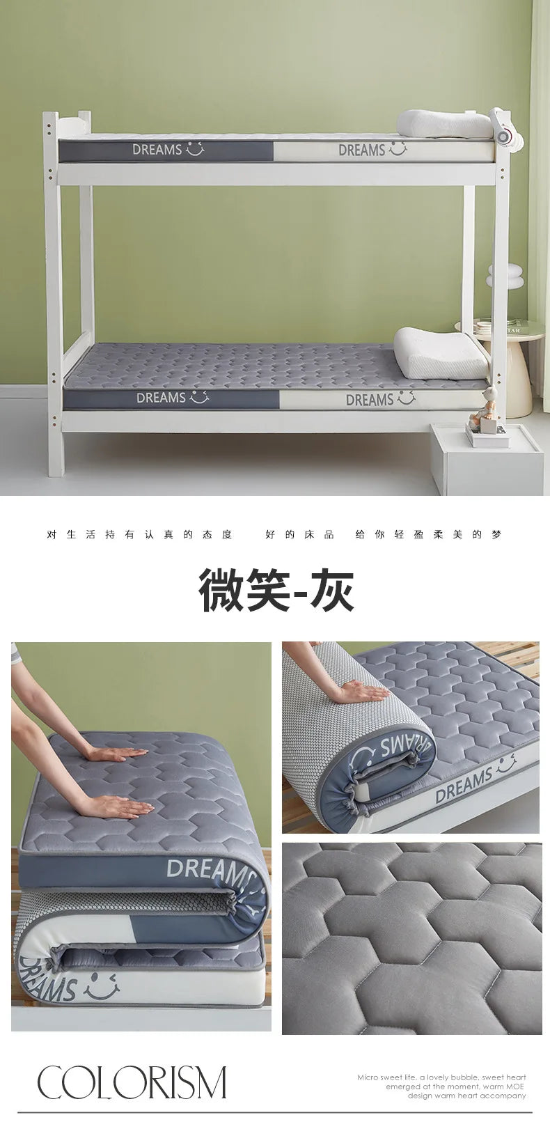 Matelas en Latex à mémoire de forme, pour usage domestique, lit Double simple Extra épais, pour dortoir d'étudiants, sol Tatami