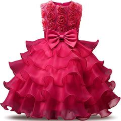 Robe de demoiselle d'honneur pour mariage, tenues d'anniversaire pour bébés filles de 2 à 8 ans, robes de première Communion pour enfants, vêtements de fête pour enfants