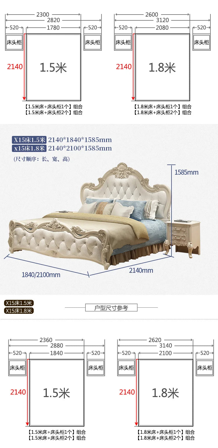 Ensemble de chambre à coucher design moderne princesse pour filles, literie double haut de gamme, luxe, meubles nordiques existants