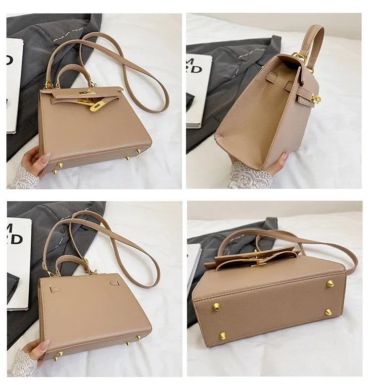 New trendy, unique, classic and luxurious brand - High-end design - Pure color - Unique platinum shoulder bag 