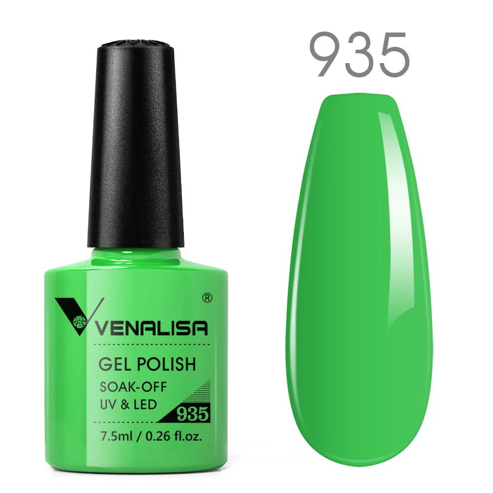 Venalisa vernis à ongles Gel à paillettes réfléchissantes couleur néon couverture complète Pigment Nail Art manucure tremper l'émail vernis Gel UV