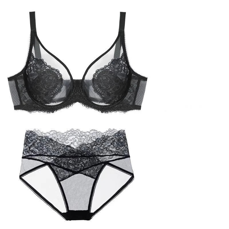 MOYISU Sexy Tushy sous-vêtements femmes gros seins petits seins Hottie ensemble Ultra mince push-up poitrine Anti-affaissement doux soutien-gorge à armatures AB CD