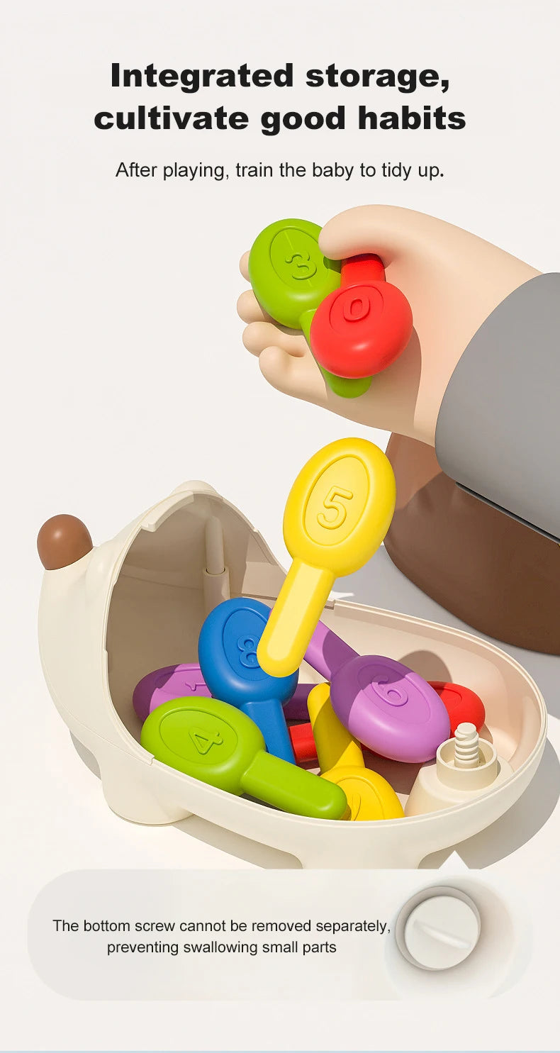 Jouets Montessori pour tout-petits, jouets sensoriels et motricité Fine pour enfants âgés de 18 mois, activités d'apprentissage, jeux éducatifs de hérisson