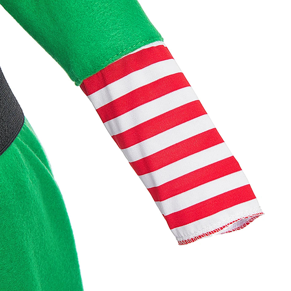 Ensemble de vêtements de Noël pour enfants et adultes, chapeau en Y, ceinture, vêtements de Noël pour enfants, tenue d'anniversaire pour bébé garçon et fille, costume d'elfes
