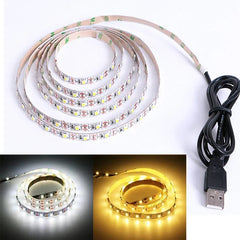 USB 5V LED Strip Lights SMD2835 1M 2M 3M 5M Warm White White LED Strip Lights for TV Backlighting Home Decor Strip Lighting