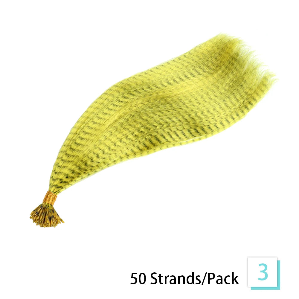 16-inch Synthetic Feather Hair Extensions, 50 Strands/Pack, Colored Hair Extensions, Colored Feather Hair Extensions for Women