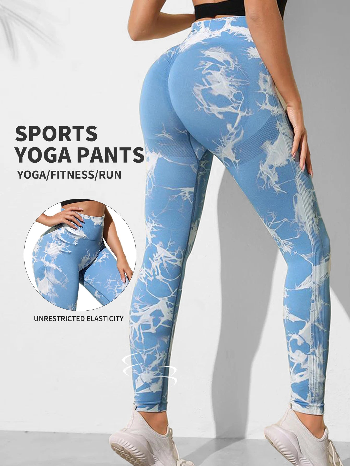 Aught Dye-Leggings de yoga taille haute sans couture pour femmes, pantalons de sport, collants push-up, vêtements de sport, entraînement de fitness, nouveau, 2024