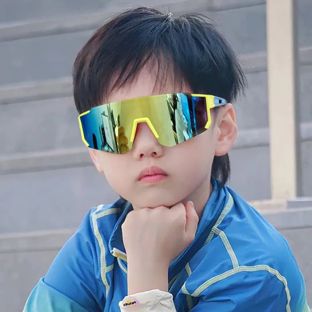 Lunettes de soleil de cyclisme en plein air pour enfants, pour garçons et filles, pour vtt, conduite, vélo, sport, escalade, lunettes de protection, UV400