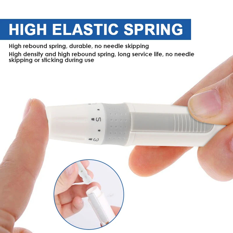 Kit de lancettes stériles pour stylo 28G, 50 pièces, aiguilles jetables pour mesurer le niveau du sucre dans le sang, accessoires médicaux pour le diabète
