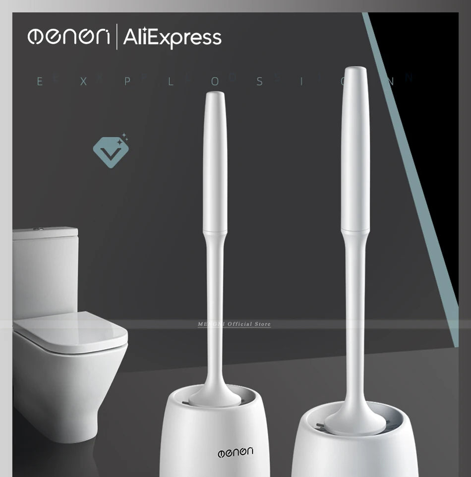 MENGNI-brosse de toilette en Silicone, brosse de nettoyage murale, baignoires et accessoires, outils de nettoyage, accessoires de salle de bains