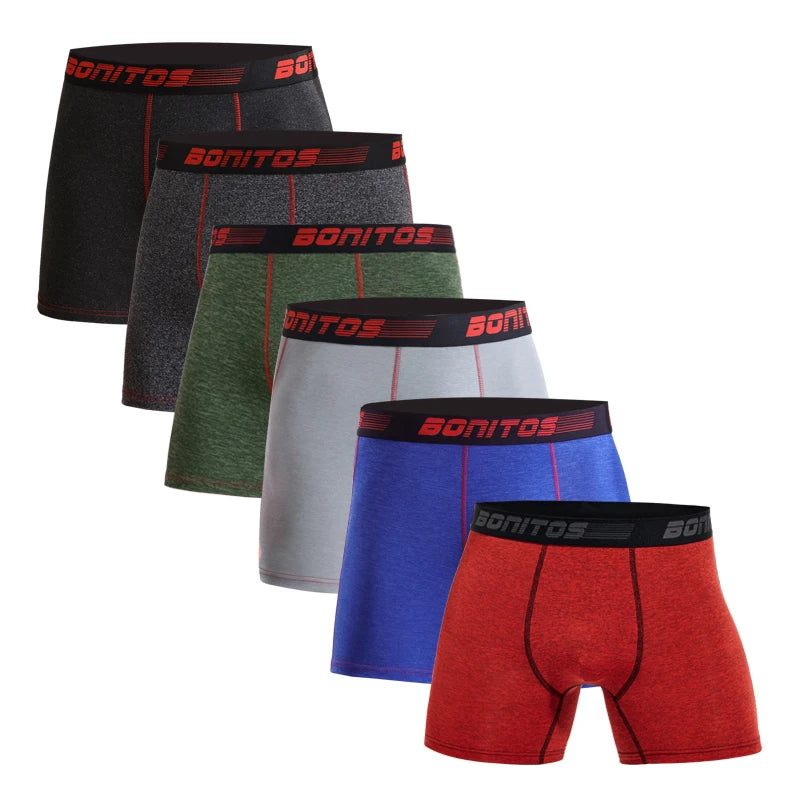 6 pièces/paquet Boxer homme grande taille boxeurs sous-vêtements pour hommes culottes en Polyester pour hommes caleçons Alphabet élastique sangle Shorts