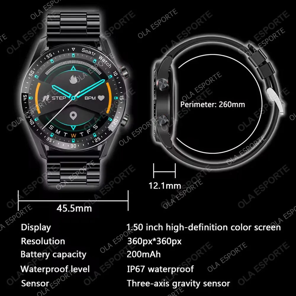 2025 nouvelle montre intelligente femmes hommes AMOLED écran Bluetooth appel plein écran tactile météo appel sport Bracelet intelligent 5ATM étanche