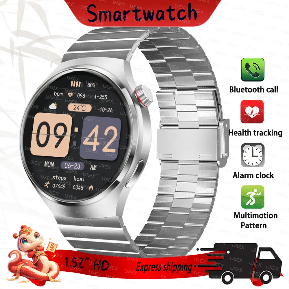 2025 montre Smartwatch Wemon 1.52 "HD Bluetooth appel offres aujourd'hui cadeau pour hommes suivi de santé montres Smart Hombre affaires nouveau