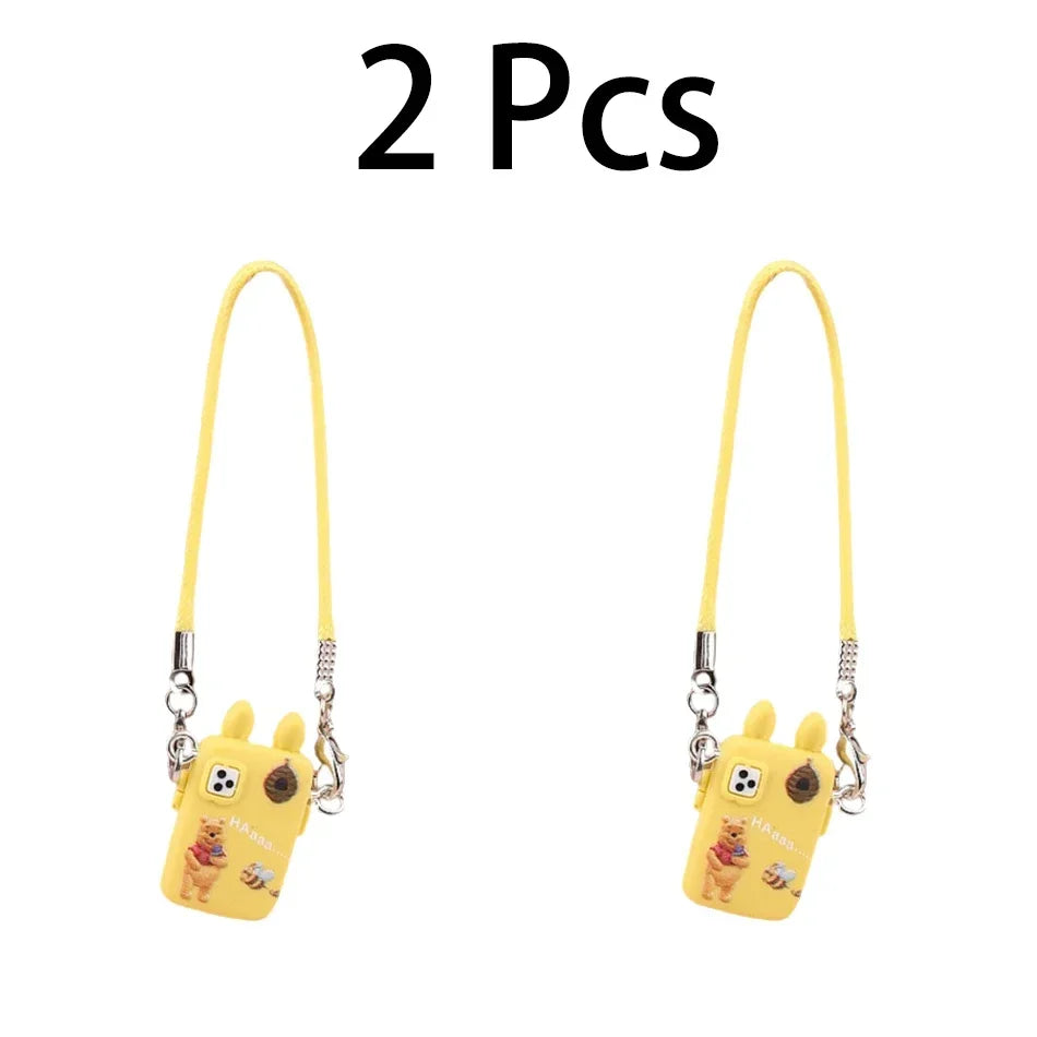 Pour Labubu accessoires pour Crybaby accessoires Style dessin animé appareil photo téléphone sac en peluche poupée accessoires pendentif ventilateur cadeau d'anniversaire