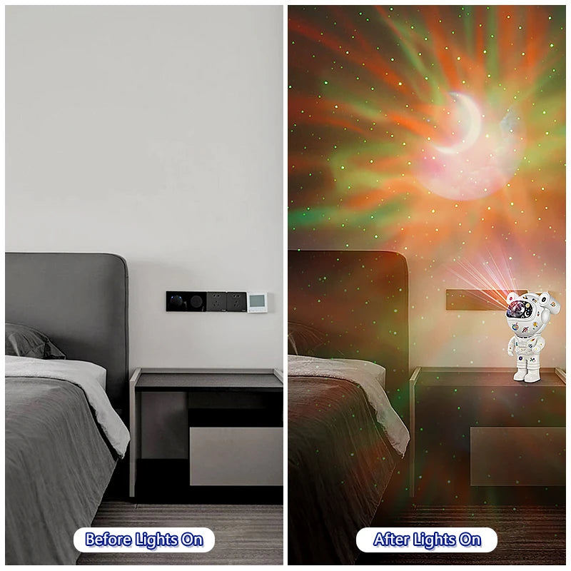 Projecteur d'étoiles pour enfants, veilleuse avec télécommande, conception réglable à 360 °, astronaute, nébuleuse, galaxie, éclairage pour enfants
