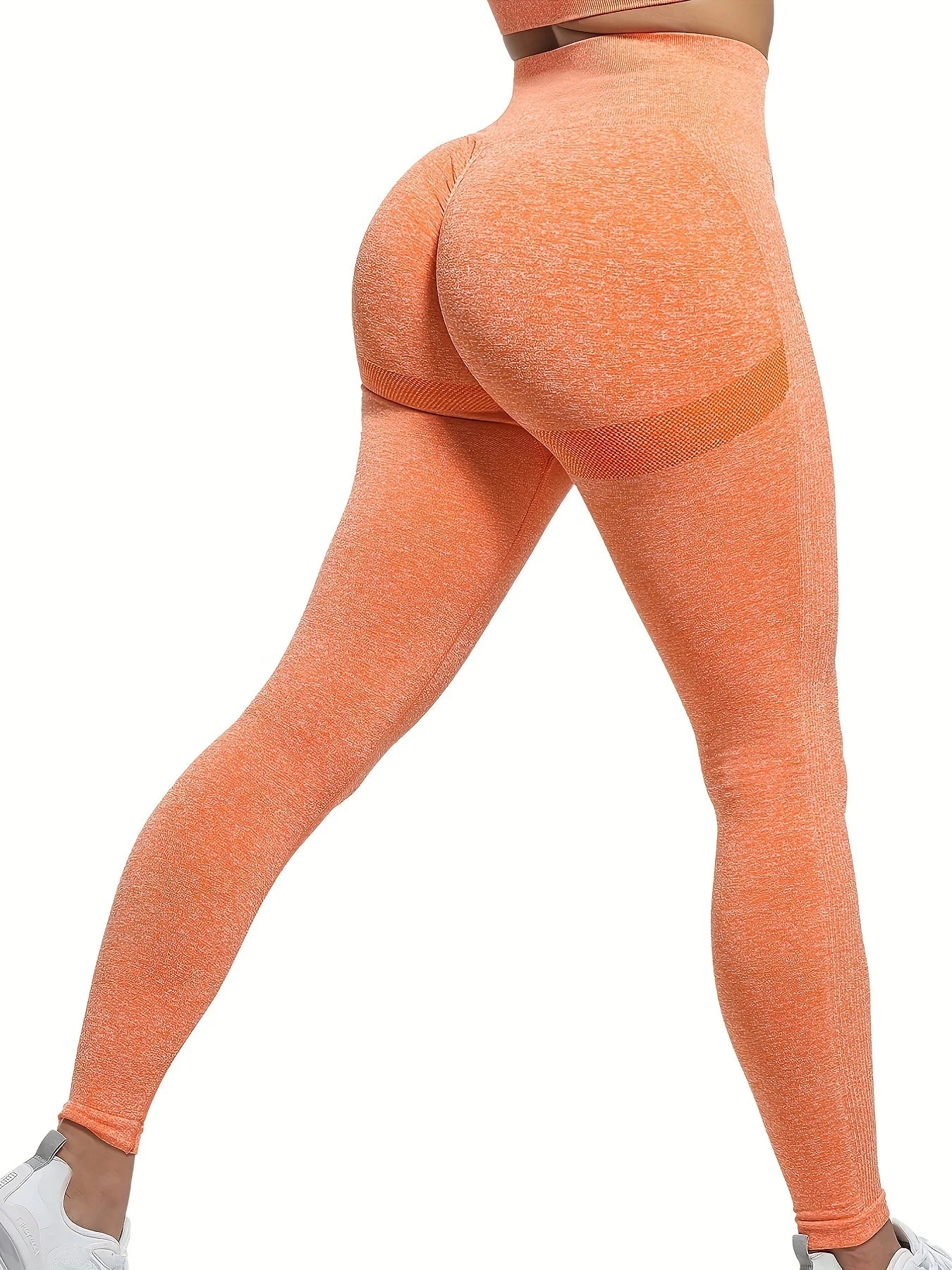 Women's Seamless Butt Lifting Workout Leggings, High Waist Yoga Pants, Compression Contour Tights
