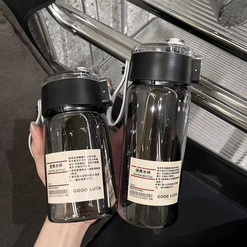 Bouteille d'eau transparente pour enfants, 350/550/800/ml, réutilisable, anti-fuite, Durable, avec bouchon à boire