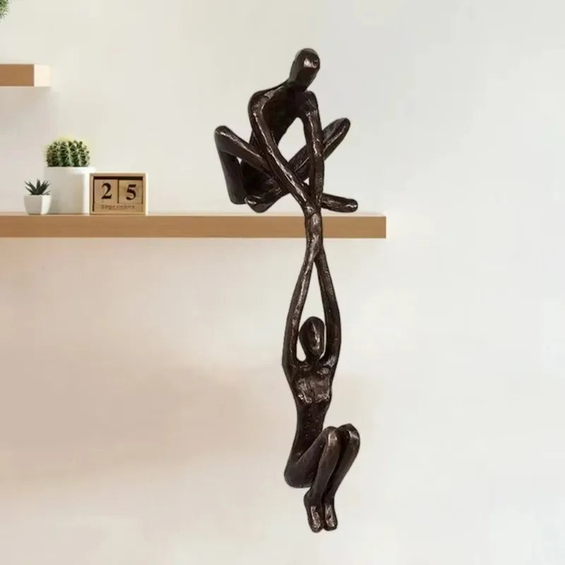 Man Lifting Woman Figurine Art Statue Lover Sculpture Ornament Home Office Decor Dancing Couple Sculpture Art Creative Artwork
