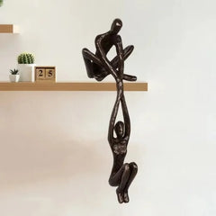 Man Lifting Woman Figurine Art Statue Lover Sculpture Ornament Home Office Decor Dancing Couple Sculpture Art Creative Artwork