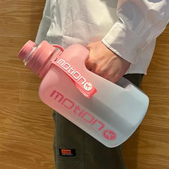 Bouteille d'eau de sport de grande capacité fecL, bouilloire de fitness en plein air, tasse d'eau en plastique nickel é, grand baril à souder portable pour étudiants