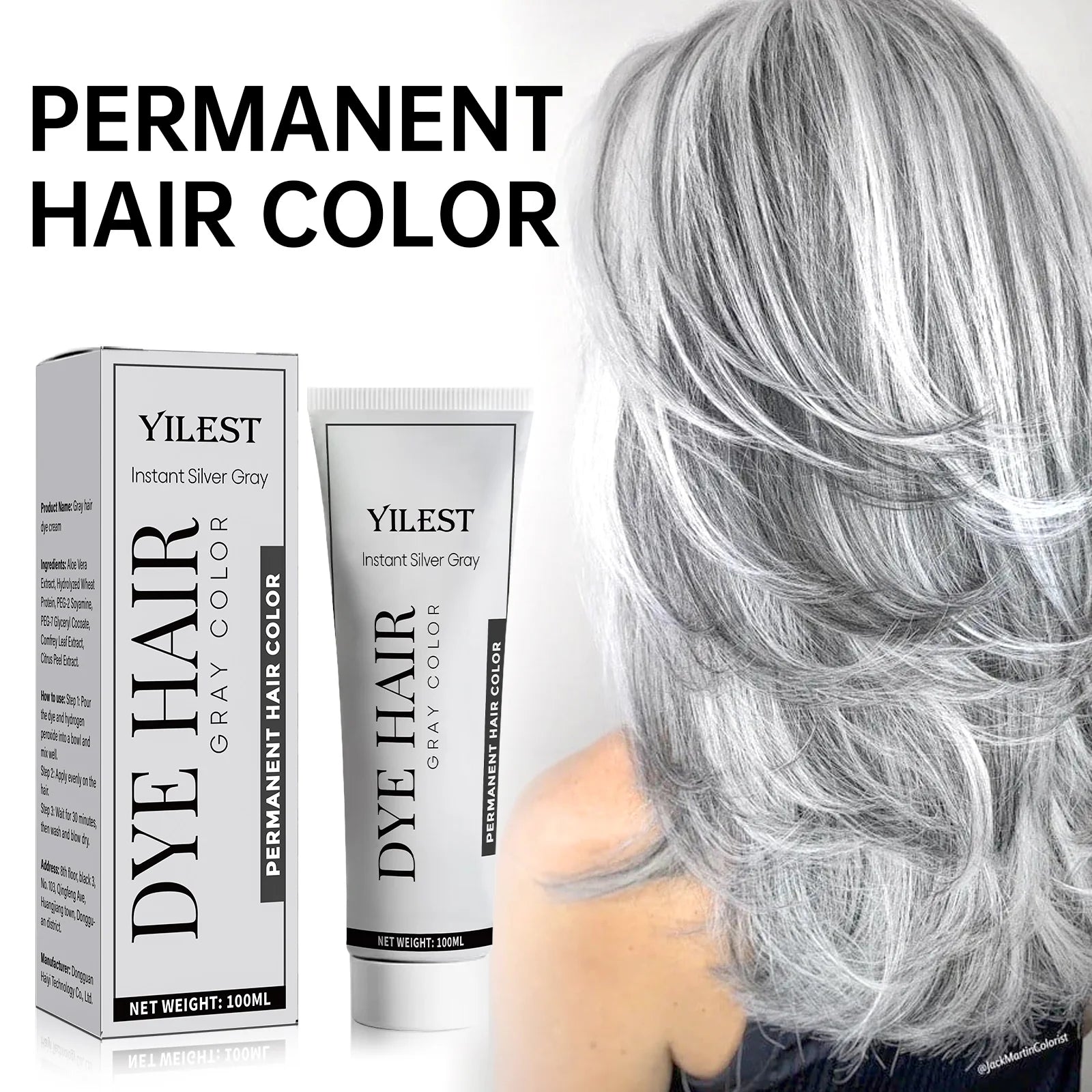Masque capillaire qui élimine les tons jaunes et nourrit en profondeur les cheveux, améliore la brillance des cheveux et restaure la couleur des cheveux.