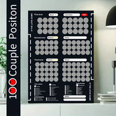 100 Sex Position Game Couples Sex Position Scratch Board Poster Love Game Scratch Date Night Adult Scratch Game Sex Toys