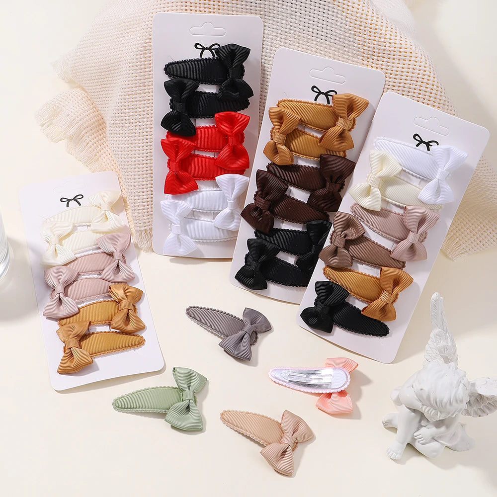 Enfants frais pince à cheveux ensemble fleur imprimé doux papillon épingles à cheveux enfants BB cheveux frange Clips Barrettes fille accessoires chapeaux