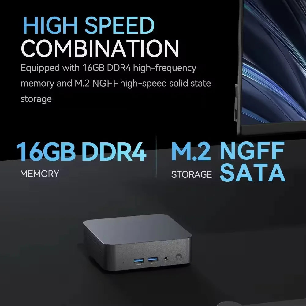 MINI PC Portable Windows 11 Intel Core i9 8950HK 16GB RAM 1TB SSD ordinateur double WIFI 6 BT5.2 4K HD Mini jeu bureau studyPc