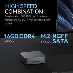 MINI PC Portable Windows 11 Intel Core i9 8950HK 16GB RAM 1TB SSD ordinateur double WIFI 6 BT5.2 4K HD Mini jeu bureau studyPc