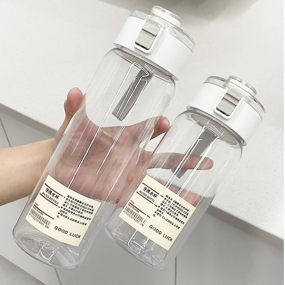 Bouteille d'eau transparente pour enfants, 350/550/800/ml, réutilisable, anti-fuite, Durable, avec bouchon à boire