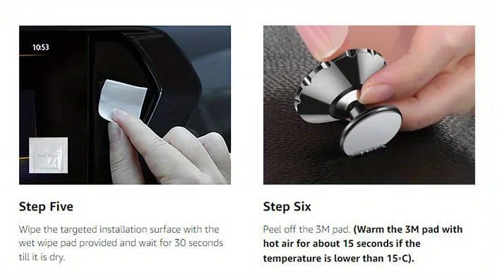 Support de téléphone magnétique pour voiture, Support de téléphone magnétique rotatif à 360 degrés pour téléphone portable de voiture, Support universel pour tableau de bord