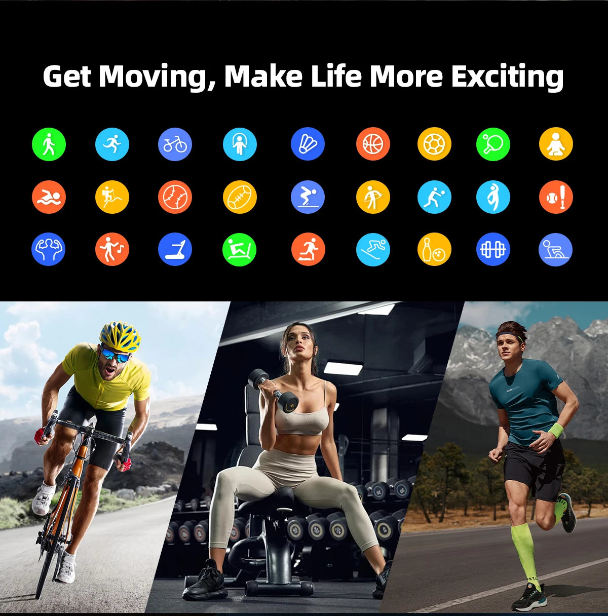 Nouvelle montre intelligente 2025, montre de sport de 1,96 pouces, étanche IP67, plus de modes sportifs 110, traqueur d'activité physique, montre ultra-mince.