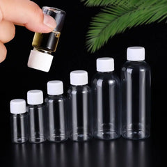 AfricSeal HI-Bouteille d'emballage réutilisable en plastique, plusieurs échantillons de cosmétiques, shampoing, poudre liquide, 10 ml, 20 ml, 30 ml, 50 ml, 80 ml, 100ml