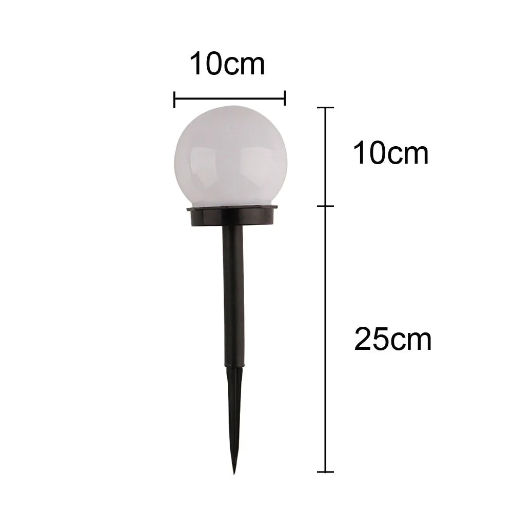 Style moderne jardin solaire pelouse lumières Camping en plein air paysage urbain décoratif LED étanche ampoule circulaire lampe économie d'énergie