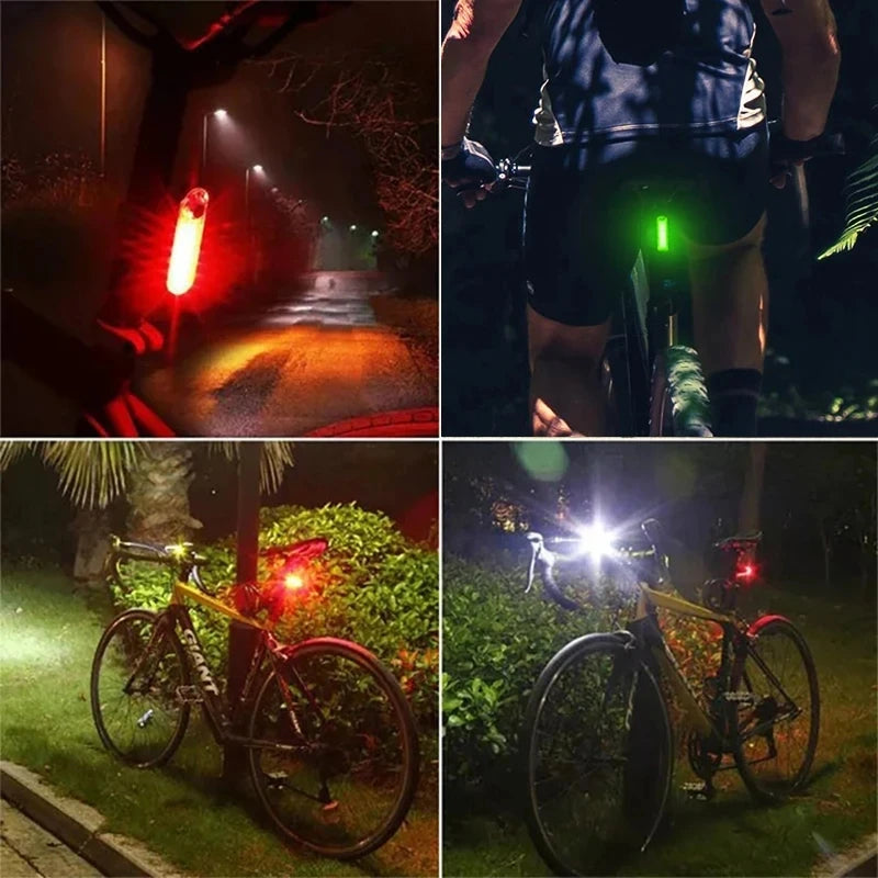 Enquêter arrière LED étanche pour vélo, aste par USB, éclairage de vélo clignotant, lampe à iode de sécurité, accessoires de lanterne de vélo