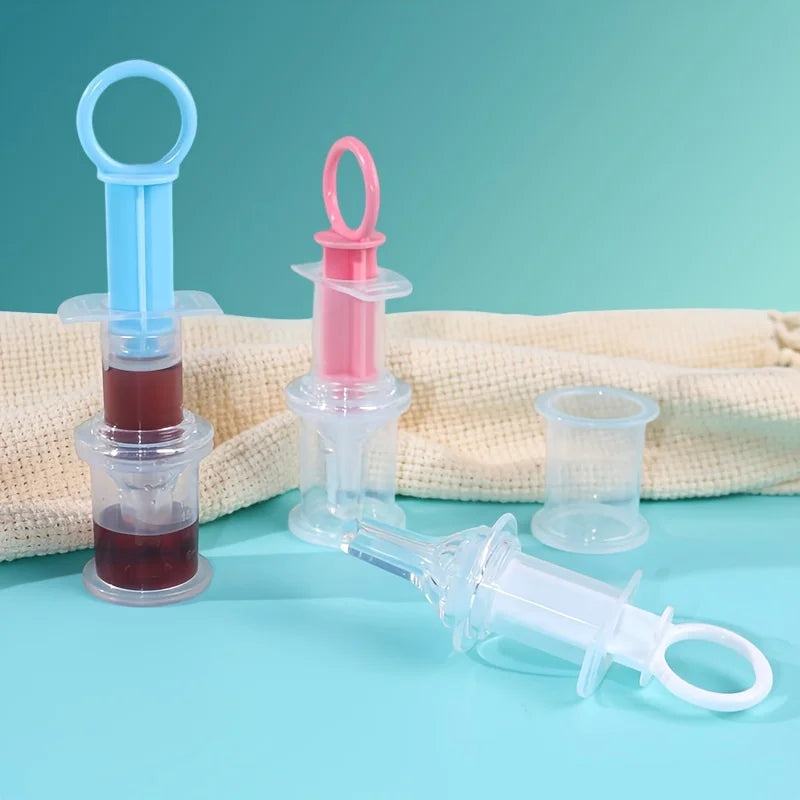 Mangeoire à sucette pour bébé, distributeur de médicaments liquides pour bébé, mangeoire à aiguilles en Silicone Anti-étouffement, mangeoire à eau, avec tasse de mesure de 20ml