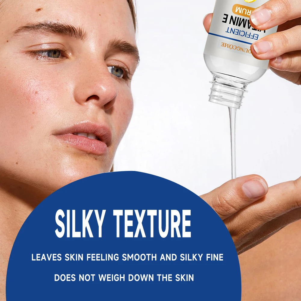 Sérum dissolvant de rides à la vitamine E pour le visage, Lifting, raffermissant, estompe les ridules, Anti-âge, Essence blanchissante, éclaircissante, nourrissante, soins pour la peau ﻿