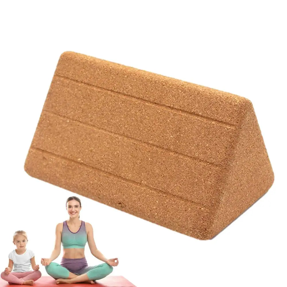 Bloc de Yoga en liège, brique en mousse EVA pour débutants, accessoires de Yoga, Pilates, exercice d'entraînement, brique triangulaire