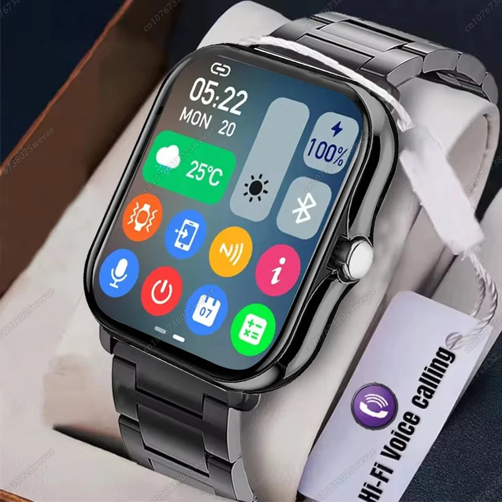 Nouvelle montre intelligente 2.01 pouces HD affichage réponse faire appel Message vue Modes sportifs smartwatch bricolage cadran prévisions météorologiques hommes femmes