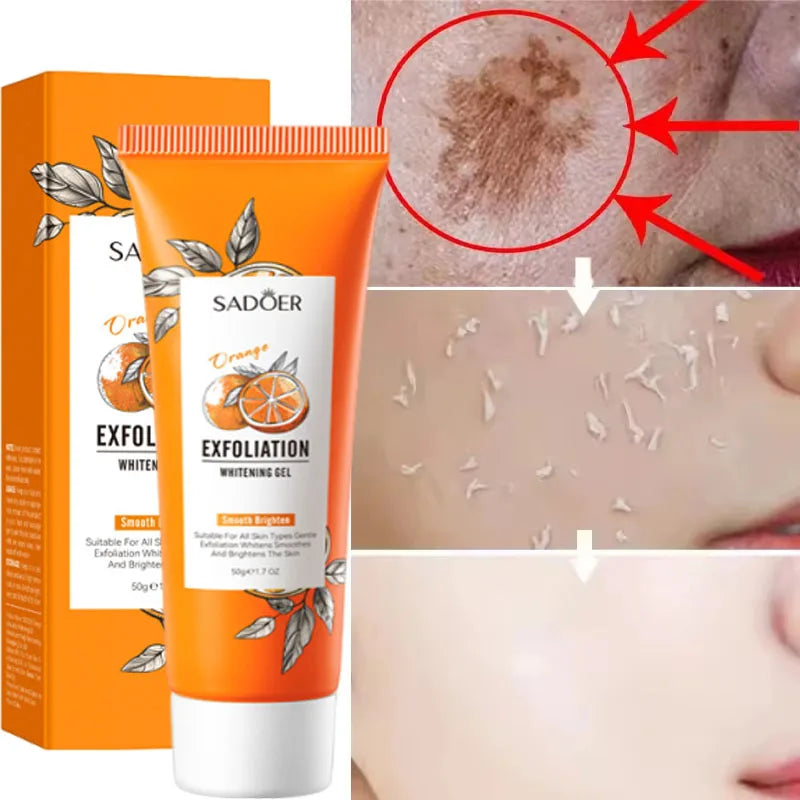 Revitalisez la peau acide de fruits Peeling Gel nettoyage du visage exfoliant Peeling gommage nettoyage en profondeur acné points noirs enlever visage nettoyant