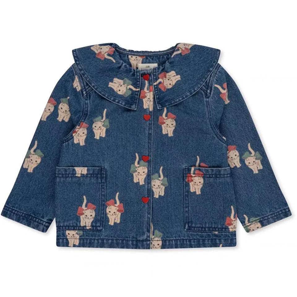 Robe imprimée mignonne pour filles, ensemble de vêtements pour tout-petits, veste à bretelles en jean, robes à enfiler en denim pour enfants, pantalons en jean combiné, marque KS, 2024
