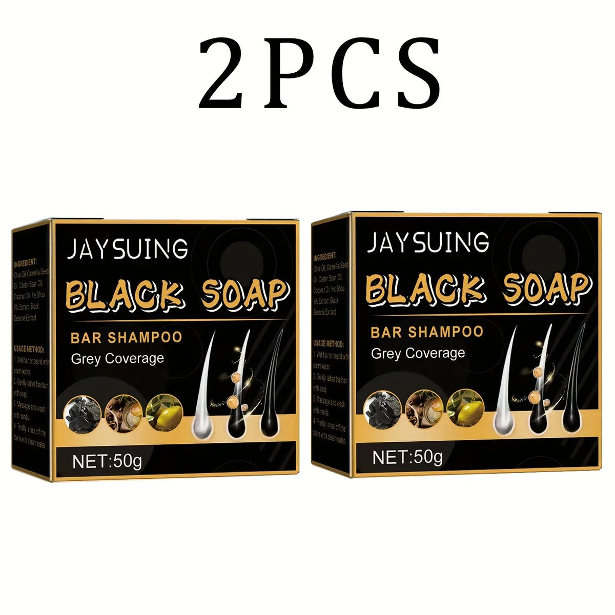 Shampoing pour cheveux, savon noir Polygonum Multiflorum, savon réparateur pour cheveux blancs, ensemble de soins capillaires, nourrissant, Anti-pelliculaire, teinture pour cheveux