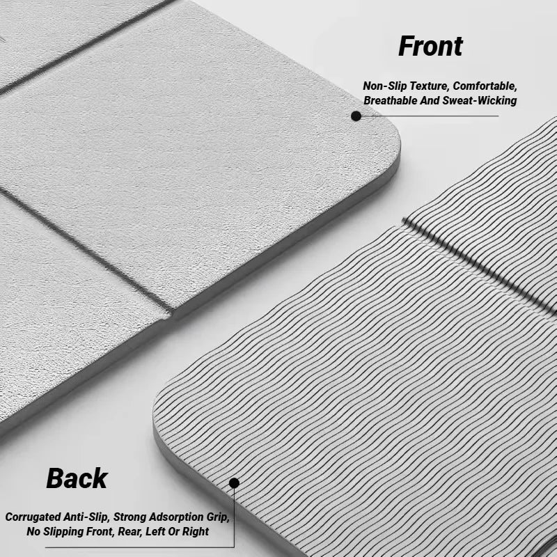 Nouveau tapis de Yoga pliable écologique Tpe pliant voyage Fitness exercice Double face antidérapant pour les Pilates et les entraînements au sol