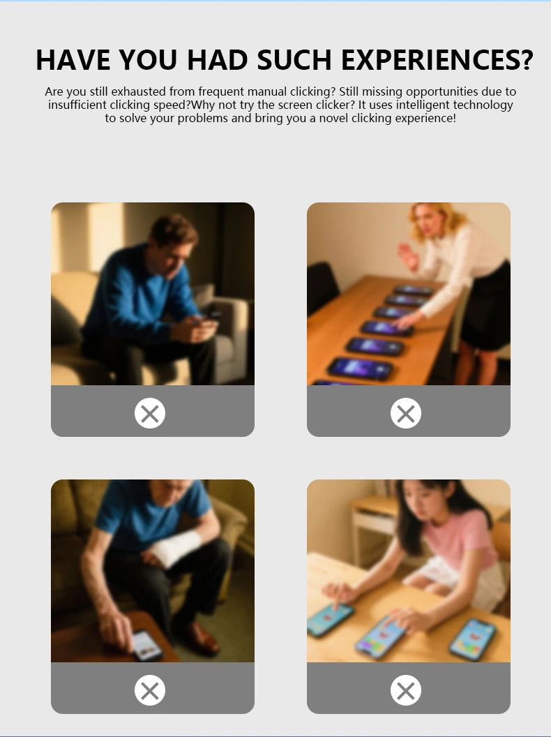 Clicker automatique d'écran pour applications de téléphone intelligent, Gadget de Streaming vidéo en direct, écran de jeu pour Smartphone, trépieds tactiles, fournitures d'écran