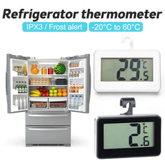 Thermomètre électronique ménage numérique compteur de température réfrigérateur tenture murale thermomètre congélateur givre alarme thermomètre