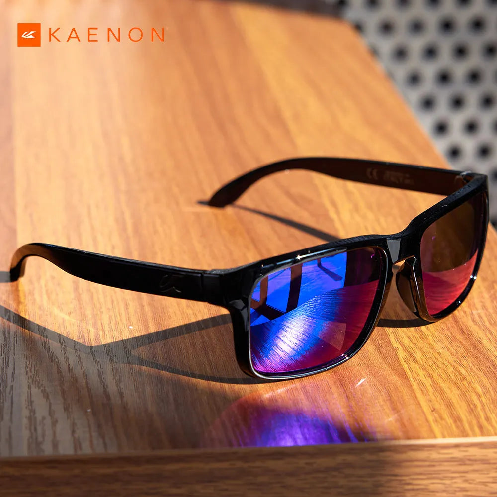 Kaenon Classic Square Polarized Unisex Medium Size Photochromic Sunglasses Grey Sunglasses