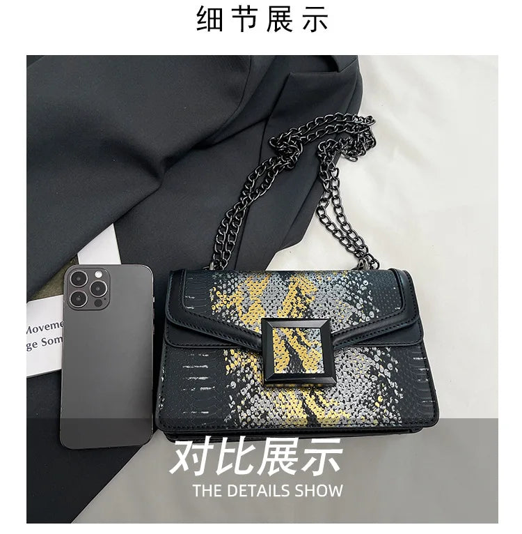 Sac à bandoulière simple pour femmes, style coréen, à la mode, design de niche décontracté, chaîne polyvalente, exquis, style occidental