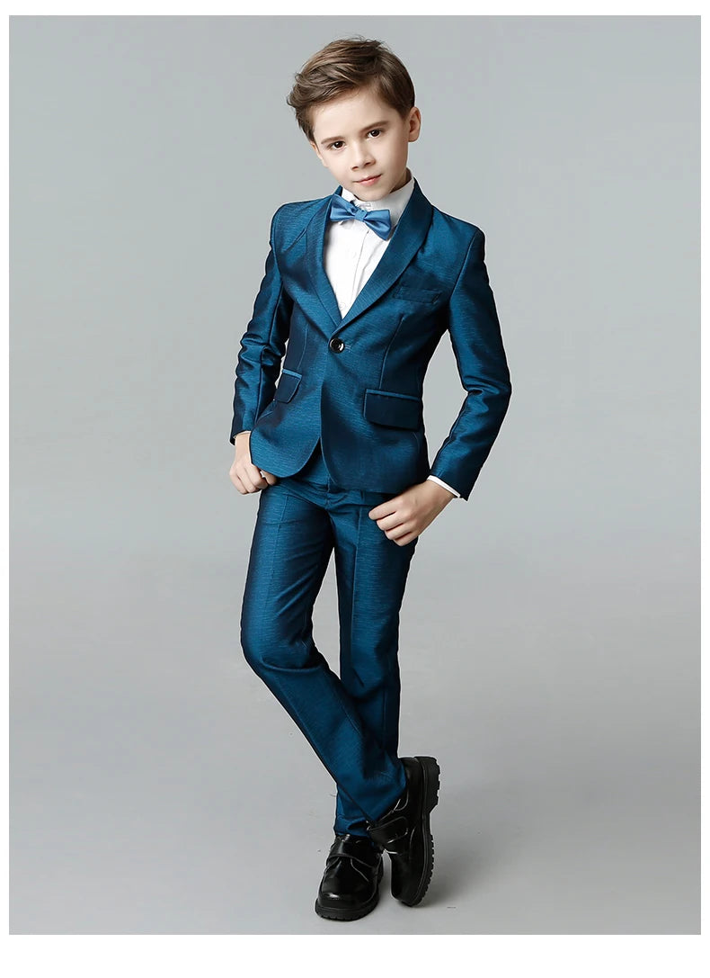 Formal suit for boys, for weddings, white party blazer, trousers, christening outfit, children's suit, prom tuxedo set for men and teenagers