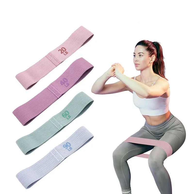 2025 bandes élastiques en tissu bandes de résistance de forme physique Yoga Pilates bandes d'extension de cercle de hanche entraînement de gymnastique équipement d'entraînement à domicile